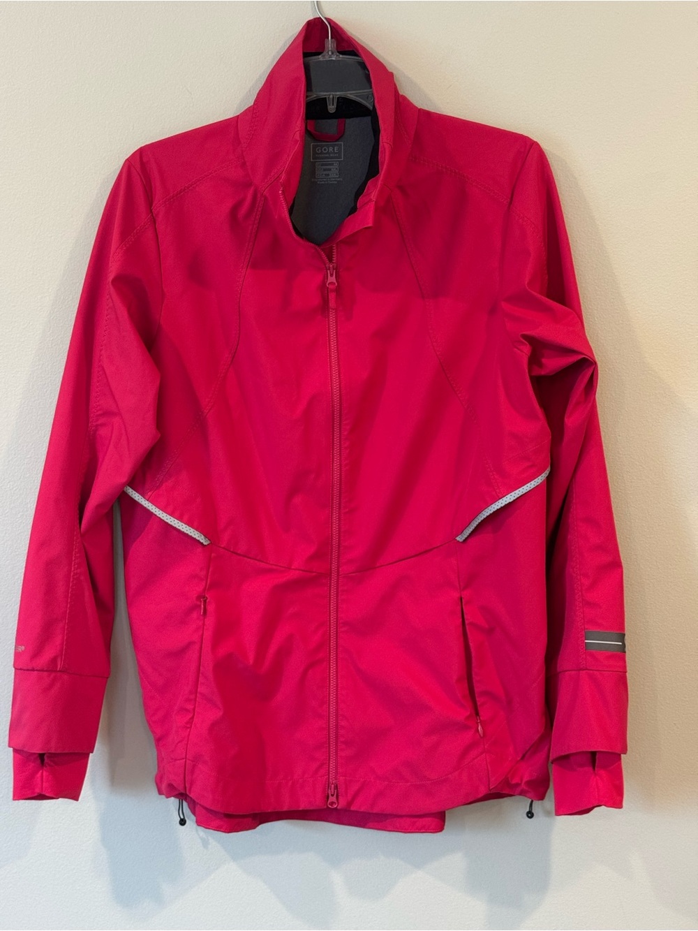 GORE Running Wear Lightweight Jacket Women's Medium XXL Gore-Tex Reflective Pink
